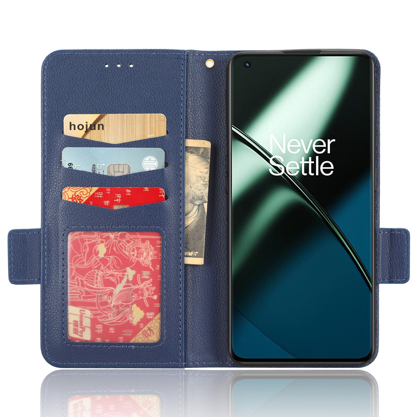 Anti-drop Phone Cover For OnePlus 11 5G Wallet Stand Litchi Texture PU Leather Protective Phone Case Anti-drop Phone Cover For OnePlus 11 5G Wallet Stand Litchi Texture PU Leather Protective Phone Case